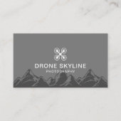 Drone Photography Skyline Aerial Fotograaf Gray Visitekaartje (Voorkant)