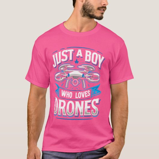 Drone-piloot drone-operator is gewoon een jongen d t-shirt (Voorkant)
