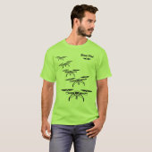 Drone piloot neon groen t-shirt (Voorkant volledig)