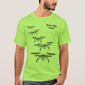 Drone piloot neon groen t-shirt (Voorkant)