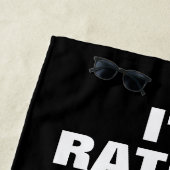 Drone piloot strandlaken met grappige quote (In situ)