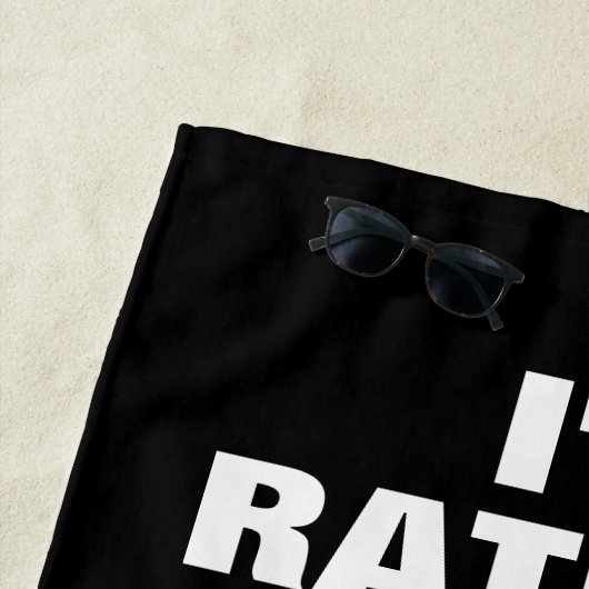 Drone piloot strandlaken met grappige quote (In situ)