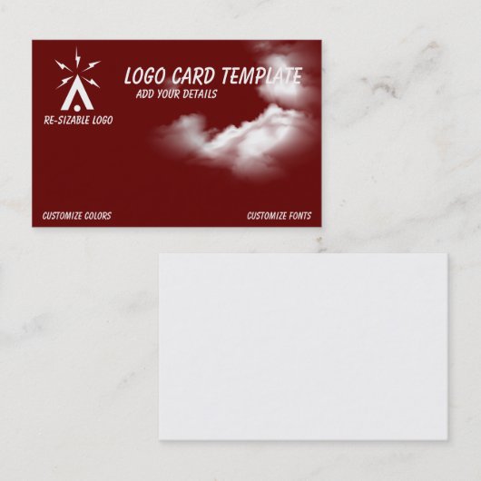 Drone Pilot Air Chart Symbool Visitekaartje (Voorkant / Achterkant)