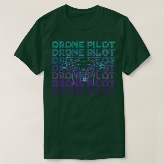 Drone Pilot Drone Aviator Retro Cadeau T-shirt (Design voorkant)