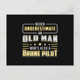 Drone Pilot Drones Quadcopter Camera FPV Gift Idee Briefkaart