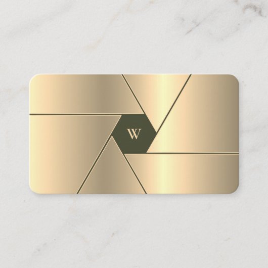 Drone Pilot Elegant Leger Groene Camera Shutter Le Visitekaartje (Voorkant)