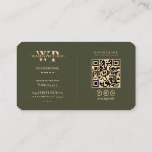 Drone Pilot Elegant Leger Groene Camera Shutter Le Visitekaartje (Achterkant)