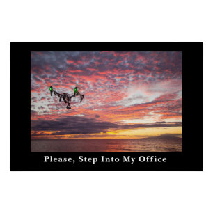 Drone Pilot Kantoor Perfect Poster