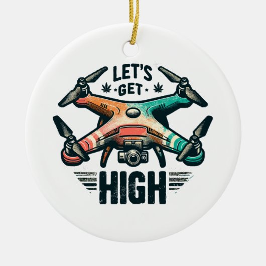 Drone Pilot Keramisch Ornament (Voorkant)