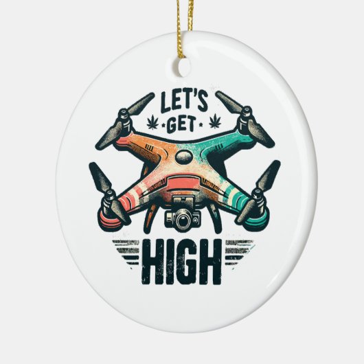 Drone Pilot Keramisch Ornament (Links)