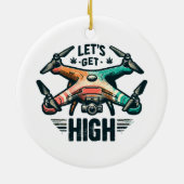 Drone Pilot Keramisch Ornament (Achterkant)