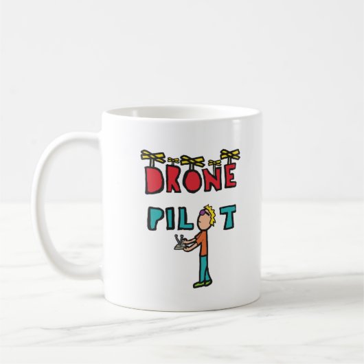 Drone Pilot Koffiemok (Links)