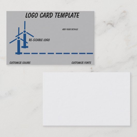 Drone Pilot Luchtturbines Grafiek Visitekaartje (Voorkant / Achterkant)