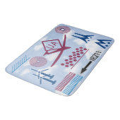 Drone Pilot luchtvaartsymbolen Badmat (Gekanteld)