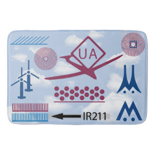 Drone Pilot luchtvaartsymbolen Badmat