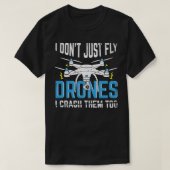 Drone Pilot Multicopter Quadcopter Operator Gift T-shirt (Design voorkant)