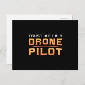 Drone Pilot Quadcopter Camera FPV Drones Gift Briefkaart (Voorkant / Achterkant)