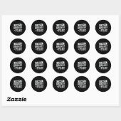 Drone Pilot Quadcopter Drones FPV Camera Gift Ronde Sticker (Vel)
