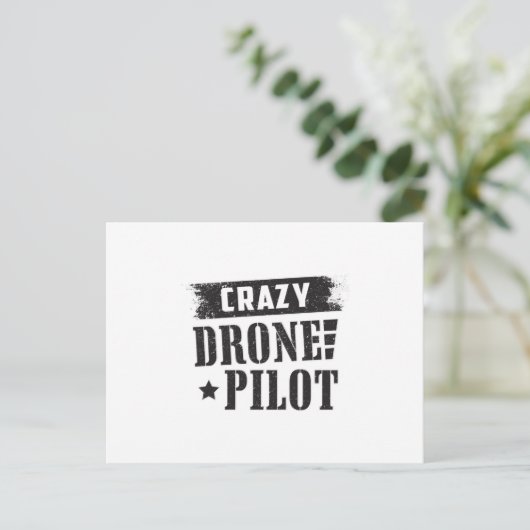 Drone Pilot Quadcopter Drones FPV Grappig cadeau Briefkaart (Staand voorkant)
