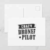 Drone Pilot Quadcopter Drones FPV Grappig cadeau Briefkaart (Voorkant / Achterkant)