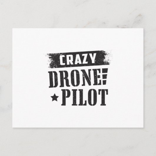 Drone Pilot Quadcopter Drones FPV Grappig cadeau Briefkaart (Voorkant)