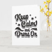 Drone Pilot Quadcopter Drones houden grappige gift Kaart (Gele Bloem)