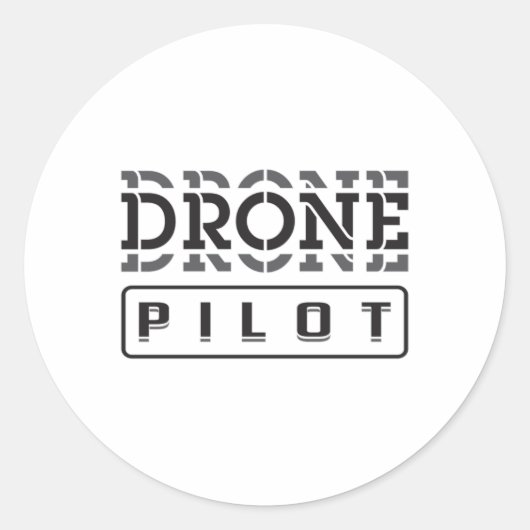 Drone Pilot Quadcopter FPV Drones Grappig cadeau i Ronde Sticker (Voorkant)