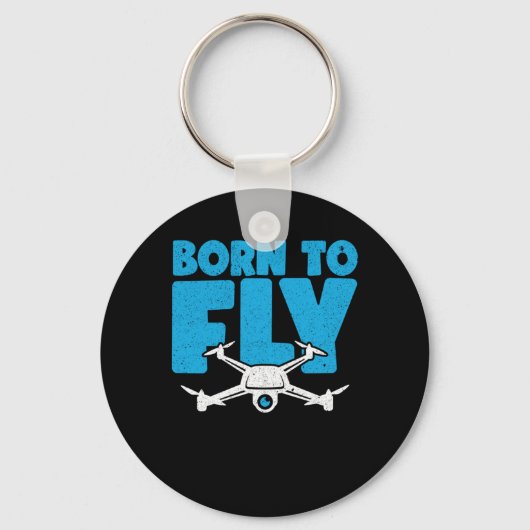 Drone Pilot Quadcopter Sleutelhanger (Voorkant)