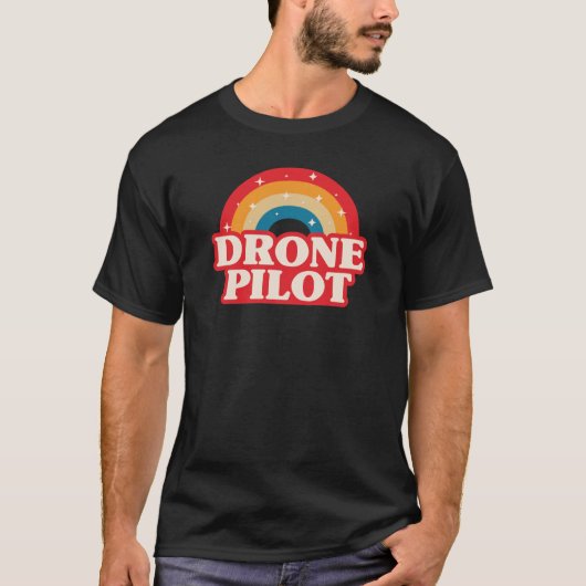 Drone Pilot Rainbow T-shirt (Voorkant)