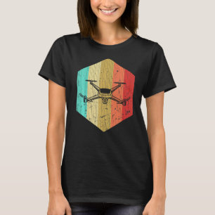 drone Pilot Retro Drone Flying Quadcopter T-shirt