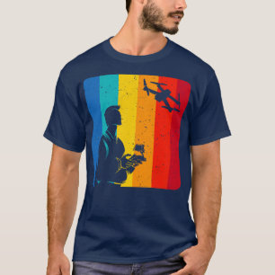 Drone Pilot Retro Drone Gifts T-shirt