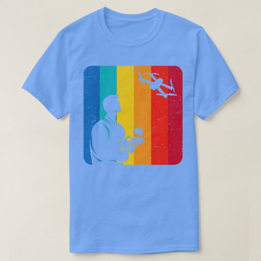 Drone Pilot Retro Drone Gifts T-shirt (Design voorkant)