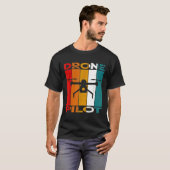  drone Pilot Retro Quadcopter T-shirt (Voorkant volledig)