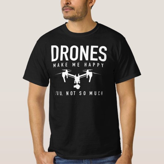 Drone Pilot Shirt - voor u het vraagt - Quadcopter (Voorkant)