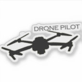 Drone Pilot Sticker - Vlieg hoog met stijl (Voorkant)