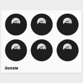 Drone Pilot UAV Quadcopter Ground Based Controller Ronde Sticker (Vel)