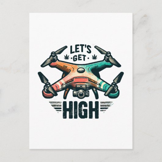 Drone Pilot Uitnodiging Briefkaart (Voorkant)