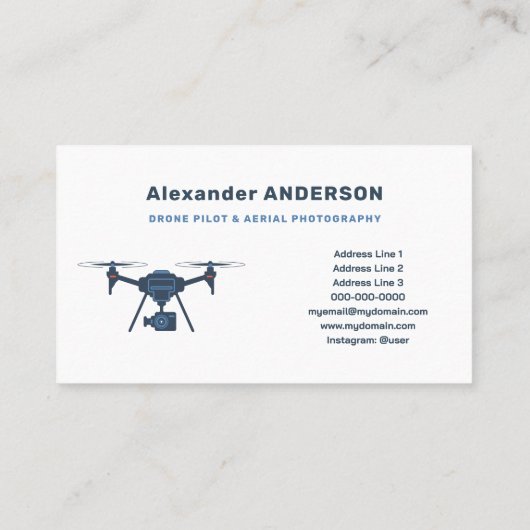 Drone Pilot Visitekaartje (Achterkant)