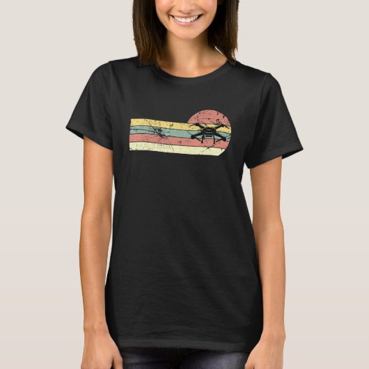 Drone Quadrocopter Drone Pilot Drone T-shirt (Voorkant)