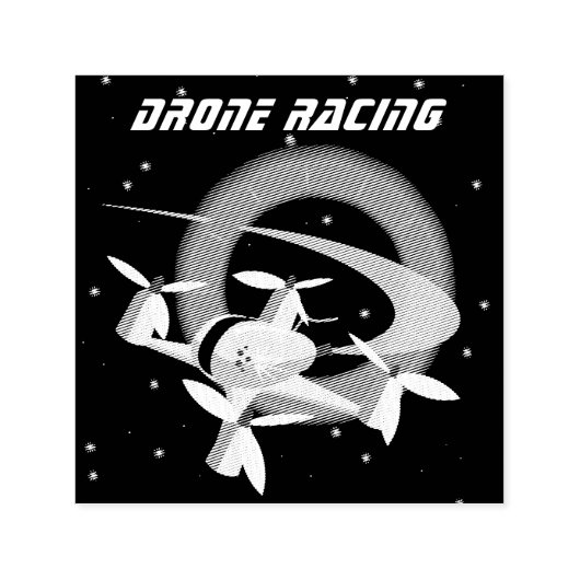 Drone Racen Zelfinktende Stempel (Design)