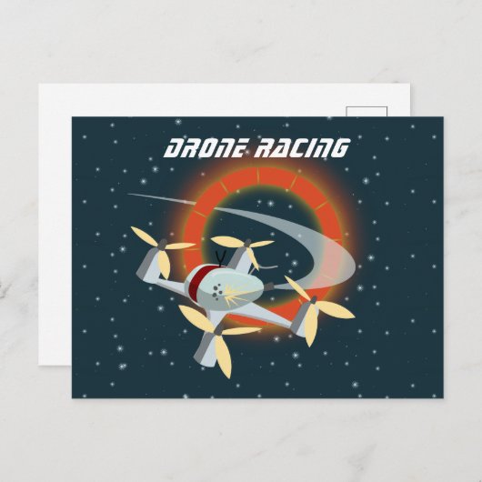 Drone Racing Briefkaart (Voorkant / Achterkant)