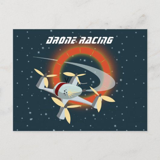 Drone Racing Briefkaart (Voorkant)