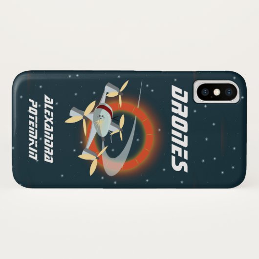 Drone Racing Case-Mate iPhone Case (Achterkant (horizontaal))