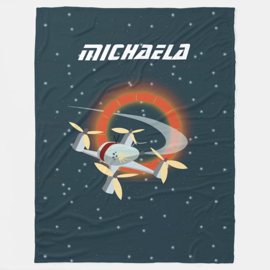 Drone Racing Fleece Deken (Voorkant)