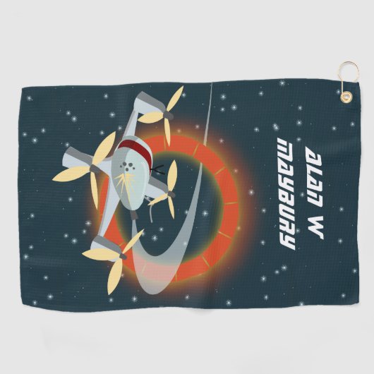 Drone Racing Golfhanddoek (Horizontaal)