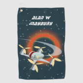 Drone Racing Golfhanddoek (Voorkant)