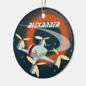 Drone Racing Keramisch Ornament (Links)