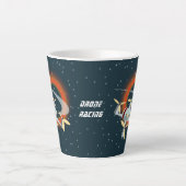 Drone Racing Latte Mok (Voorkant)