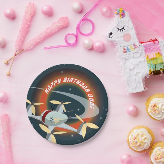 Drone Racing Papieren Bordje (Feest)