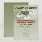 Drone Racing RC Luchtvoertuig Verjaardagsfeest Kaart (Voorkant / Achterkant)